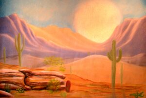 Desert Chalk Sermon Painting