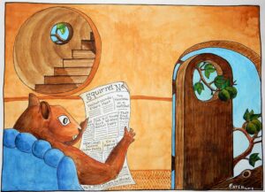 Tibbits the Squirrel Illustration (Art Work for the Short Story Tibbits)